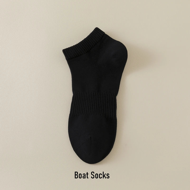 1 Paar Herren-Röhrensocken aus 100 % Baumwolle, 4 Größen, Schwarz, Weiß, klassisch, atmungsaktiv, Absorption, Damen, Sport, Boot, kurze Socken, vier Jahreszeiten