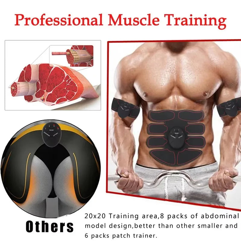 2026 EMS Hüftmuskel-Stimulator Fitness Gewichtheben Hüft-, Bauch-, Arm- und Beintrainer Massage Batteriebetriebene Version