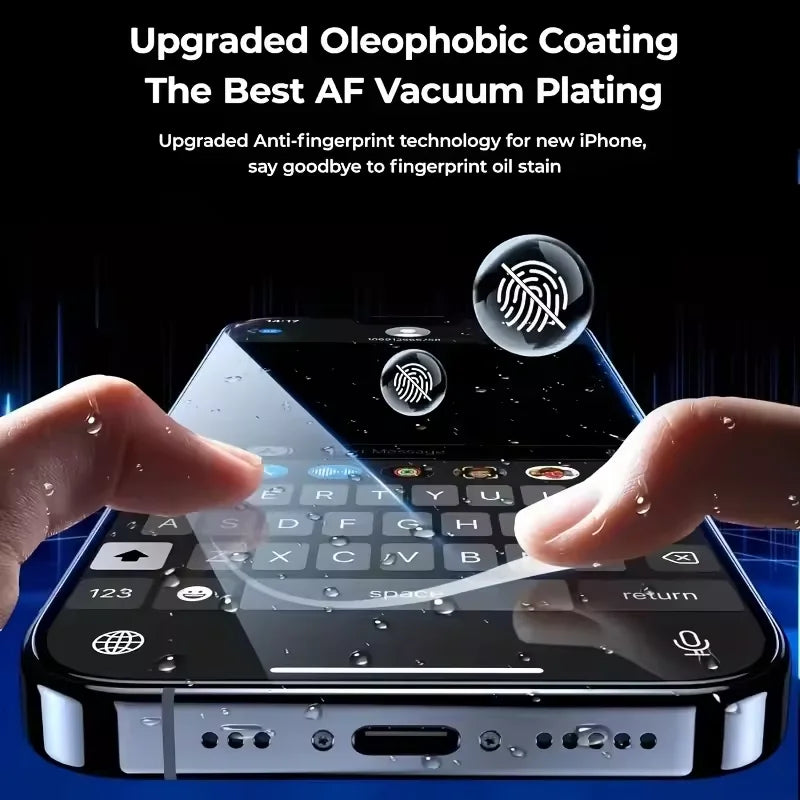 3 Stück mattes gehärtetes Glas für iPhone 16 15 14 12 11 13 Pro Max Plus Mini 16e XS Max Displayschutzfolien mattierte Anti-Fingerabdrücke