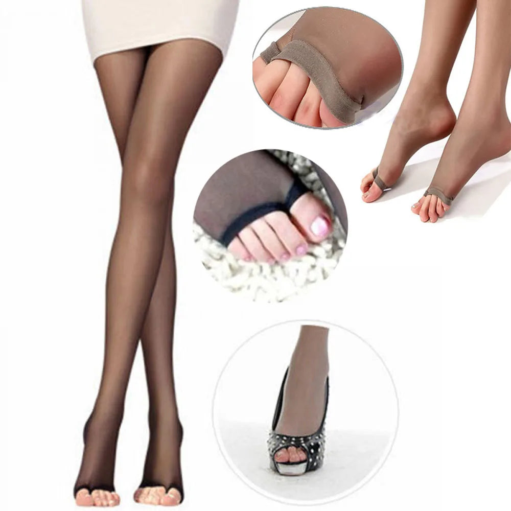 Sexy Damen-Leggings mit offenem Zehenbereich, ultradünne Strumpfhosen, Strumpfhosen, Strümpfe, Socken