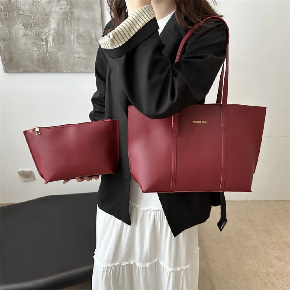 Damentasche, große Kapazität, weiches Leder, Tragetaschen, lässig, vielseitig, einzelne Schultertasche, Mama-Handtaschen, 2025, Herbst und Winter