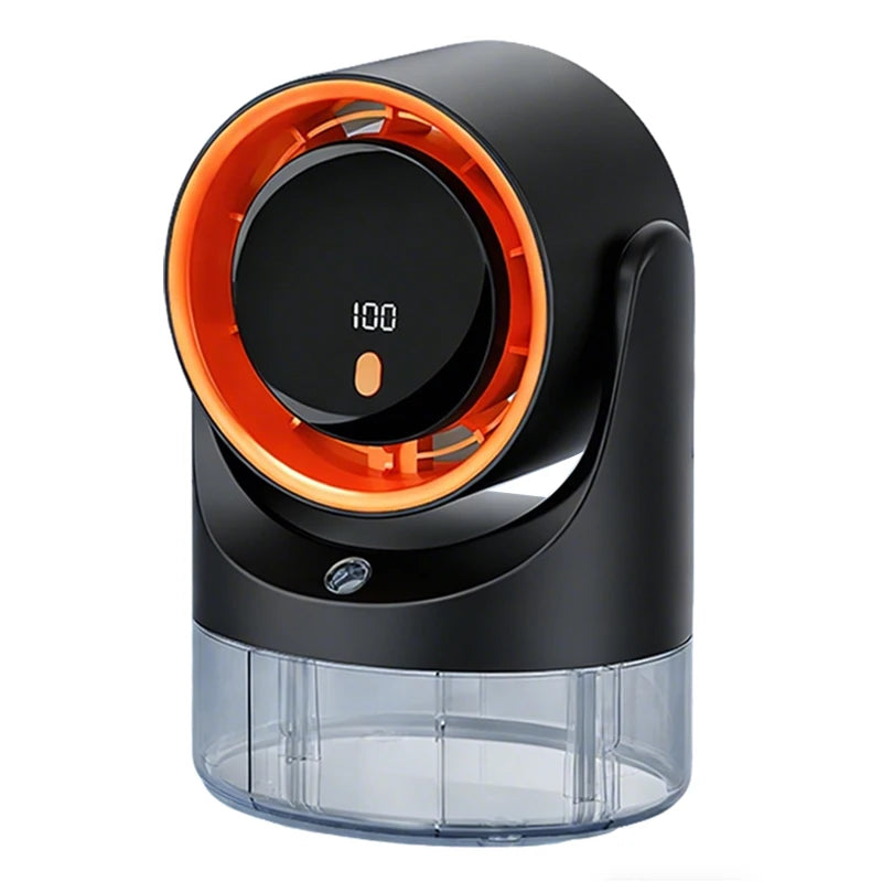 Mini-Elektroventilator mit Einloch-Sprühfunktion, Klimaanlage, Kühlung, Tischventilator, Befeuchtung, Zirkulationsventilator, 360° °   Einstellbar