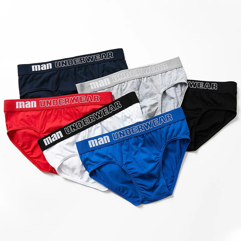 Männer Baumwolle Slips Bequeme Atmungsaktive Unterwäsche Freche Höschen Einfarbig Mann Unterwäsche Homewear Männliche Slips