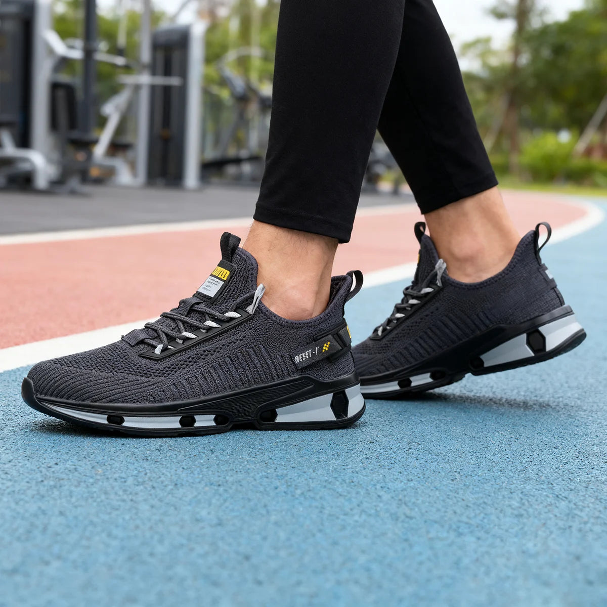 Baasploa Laufschuhe für Herren, leichte, lässige Herren-Designer-Mesh-Sneaker mit Schnürung, Outdoor-Sport-Wanderschuhe für Herren
