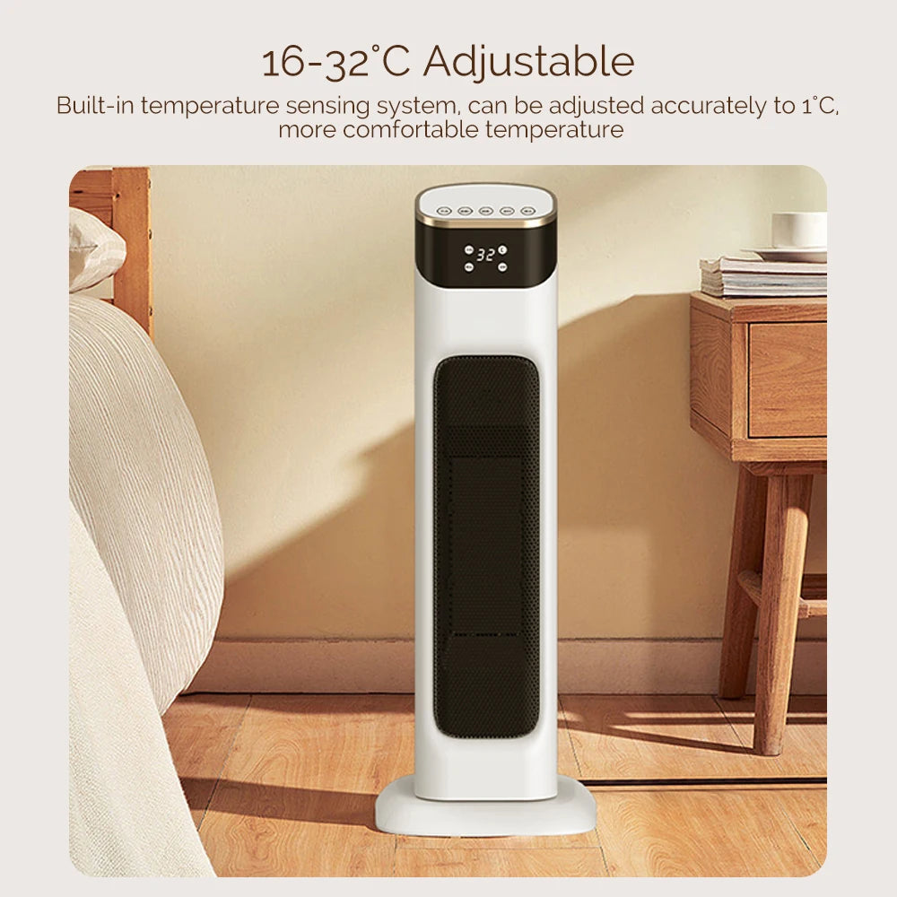 Elektroherd-Heizung, 1500 W, PTC, schnelle Erwärmung, Heimgebrauch, Schlafzimmer, einstellbare Temperatur, Raumheizung, Ventilatorwärmer, Heißluftheizung für den Innenbereich