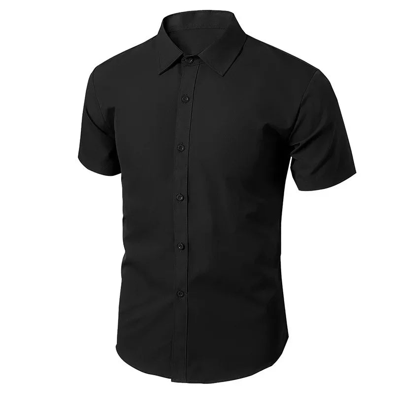 Herren-Langarm-Freizeithemd im koreanischen Stil, Business-formelles Slim-Fit-Hemd in weißer Farbe für Frühling und Herbst