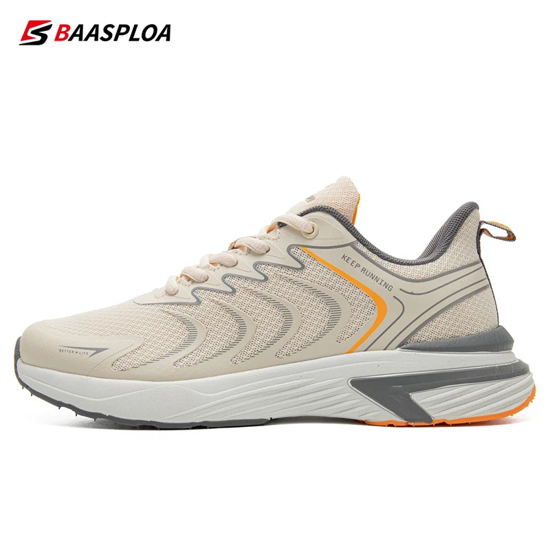 Baasploa Neue Laufschuhe Männer Lässig Leichte Mesh Wanderschuhe Männlichen Outdoor Atmungsaktive Nicht-Slip Tennis Sport Schuhe