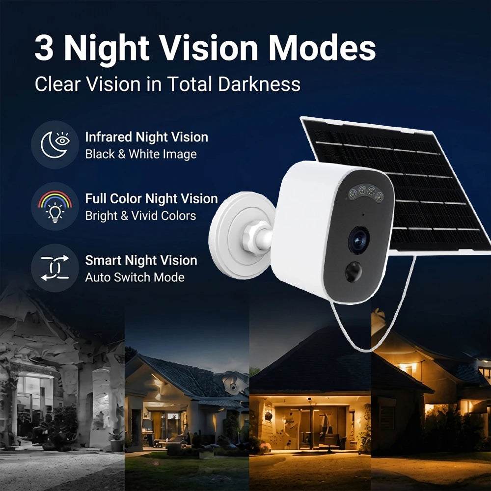 Jooan 2K Überwachung IP Kamera Outdoor Solar Sicherheit Kamera 2,4G WiFi PIR Farbe Nachtsicht Menschliche Erkennung Raum schutz