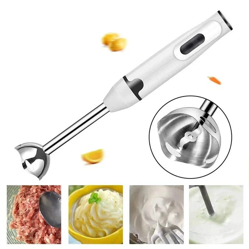 HOMEFISH Stabmixer Elektrischer Lebensmittel- und Gemüsezerkleinerer Handmixer für Smoothies und Saucen