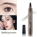 5 Farben Microblading Augenbrauenstift Wasserfester Flüssiger Augenbrauenstift Langanhaltender Augenbrauenstift 4-Punkt-Augenbrauenstift Kosmetik