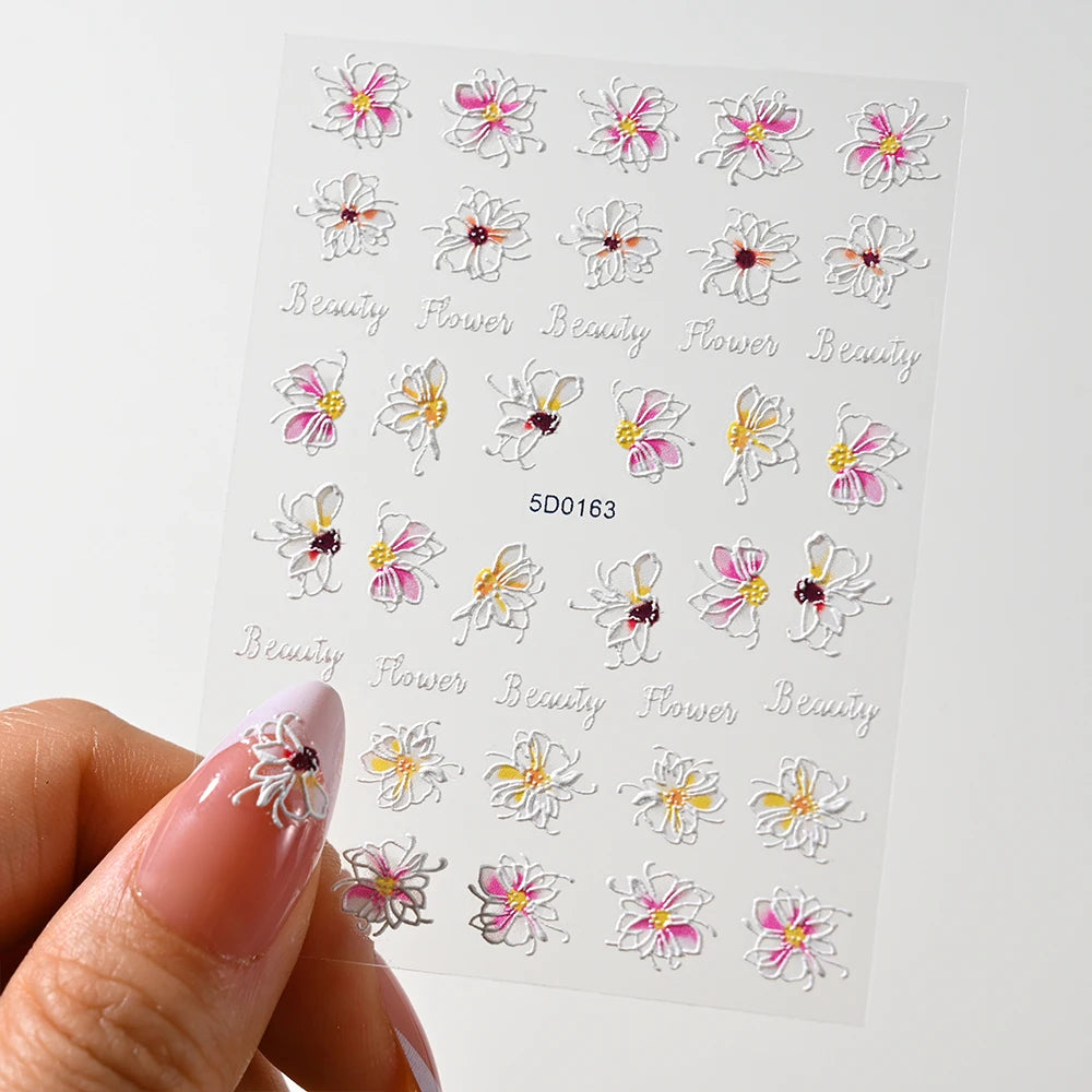 1 blatt Matte Böhmischen Nagel Aufkleber Aufkleber Charme Mandala Blume Maniküre Elegante Stickerei Boho Stil Floral Nail art Dekoration *