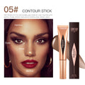 Beauty Blush Wand Easy Liquid Blush Gesichtsrouge Natürliche Creme Wangentönung Erhellen Sie die Augen Highlight Contour Stick Schwammkopf