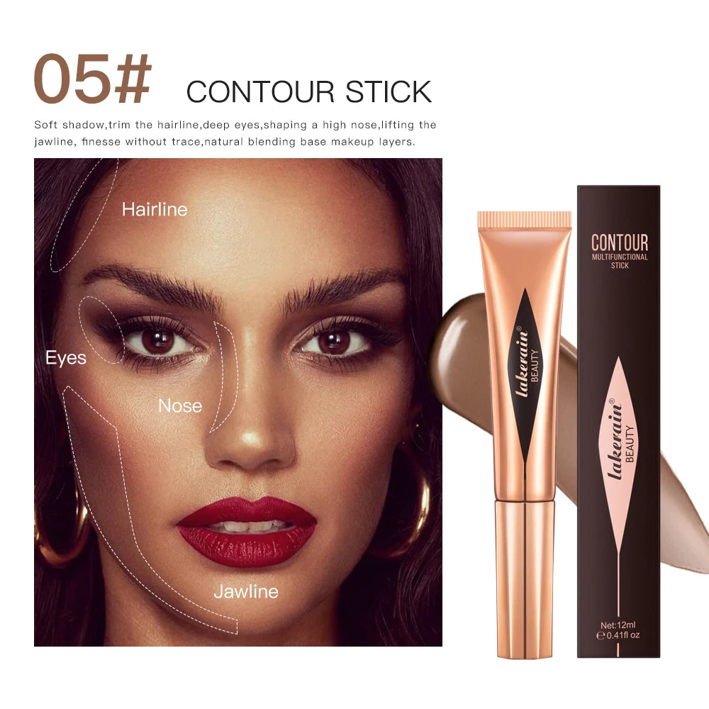 Beauty Blush Wand Easy Liquid Blush Gesichtsrouge Natürliche Creme Wangentönung Erhellen Sie die Augen Highlight Contour Stick Schwammkopf