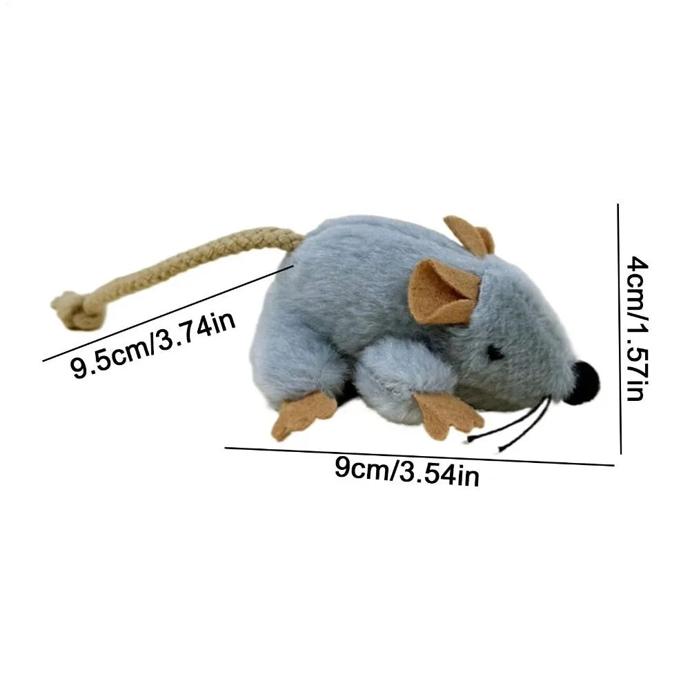 Interaktive Katzenmaus mit Kompaktem Design für Kätzchen und Katzen - Tägliches Spielzeug zum Kauen