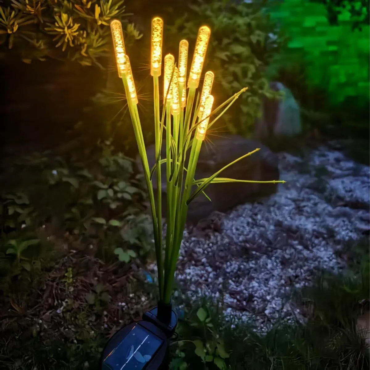 Solar-LED-Feuerwerkslichter für den Außenbereich, Löwenzahn-Rasenlampe, schwingende Starburst-Landschaftsbeleuchtung, 1–4 Stück, für Hof, Terrasse, Gartendekoration