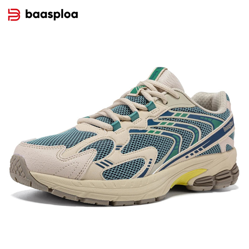 Bassploa Männer Laufschuhe Casual Sneakers Mesh atmungsaktive Sportschuhe für Männer Tenis leichte Walking Sneakers rutsch fest