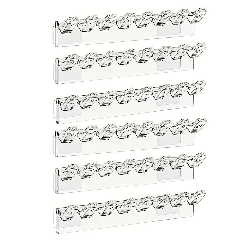 3/6 Stück selbstklebender Halsketten-Organizer, platzsparender multifunktionaler Schmuck-Organizer, Halskettenhalter zur Wandmontage