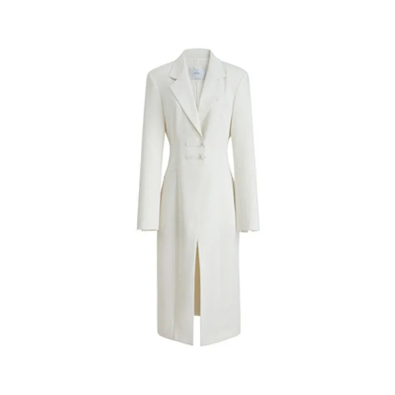 Frühling Neuankömmling koreanisches Design Langarm anzüge für Frauen neue chinesische Platte Schnalle lange Blazer Hosen Blazer Sets y3944