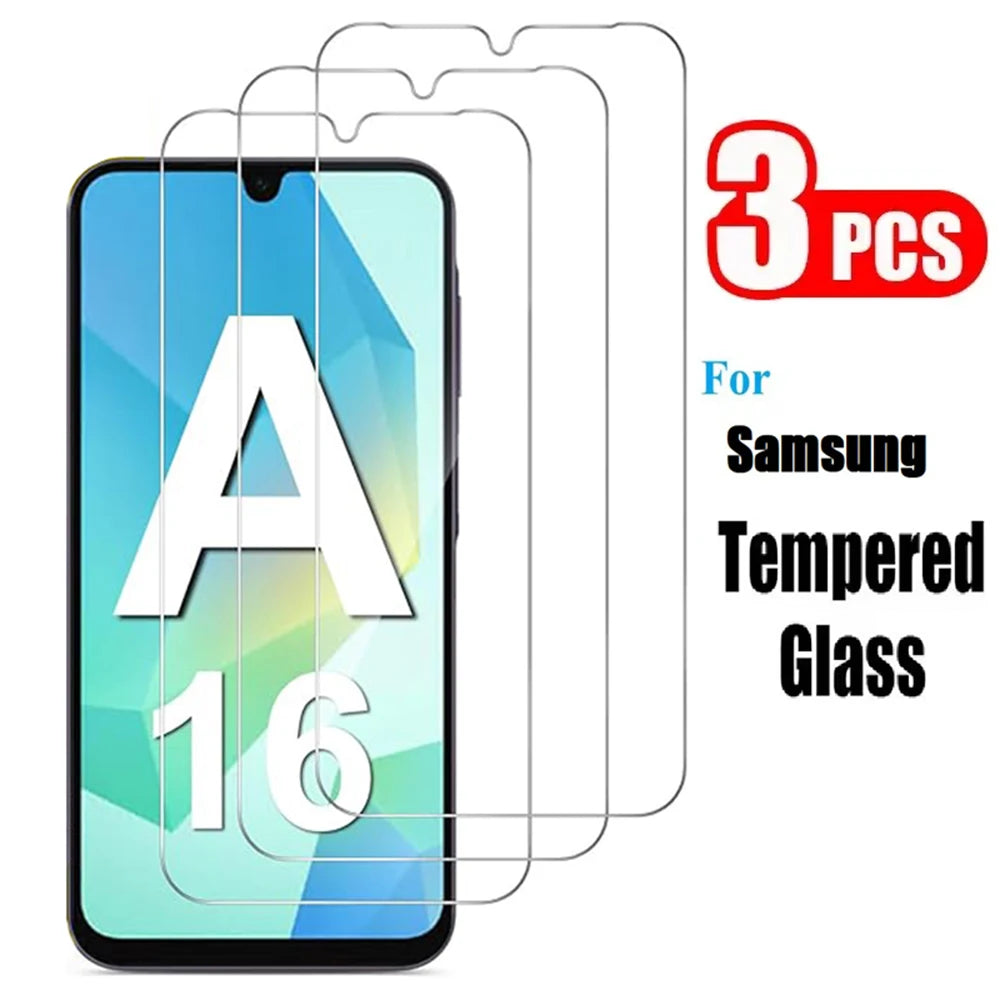 3 Stück Displayschutzfolie für Samsung Galaxy A16 4G 5G gehärtetes Glas