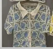 2026 Sommer Langarm Vintage National Trend Damenbekleidung Ausgehöhlte Spitze Patchwork Chiffon Hemden Damen Blusen Großhandel