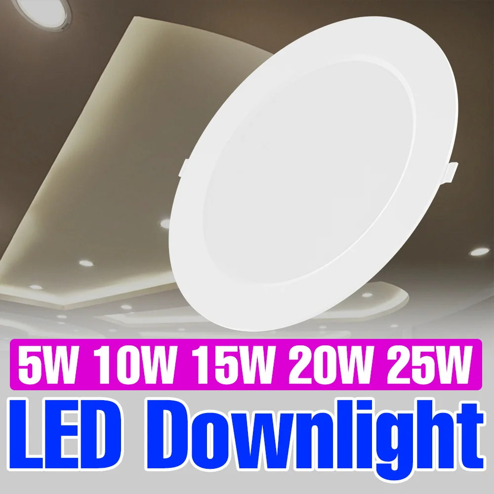 25W LED-Downlight, runde Deckenleuchte, AC220V, für Zuhause, Balkon, Foyer, Arbeitszimmer, Flur, sanfte Beleuchtung, kein Flimmern, kaltweiß