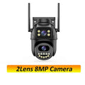12mp 6k hd wifi ip kamera outdoor 3 objektiv 3 bildschirm ptz kamera auto tracking home security cctv überwachung 8mp cam