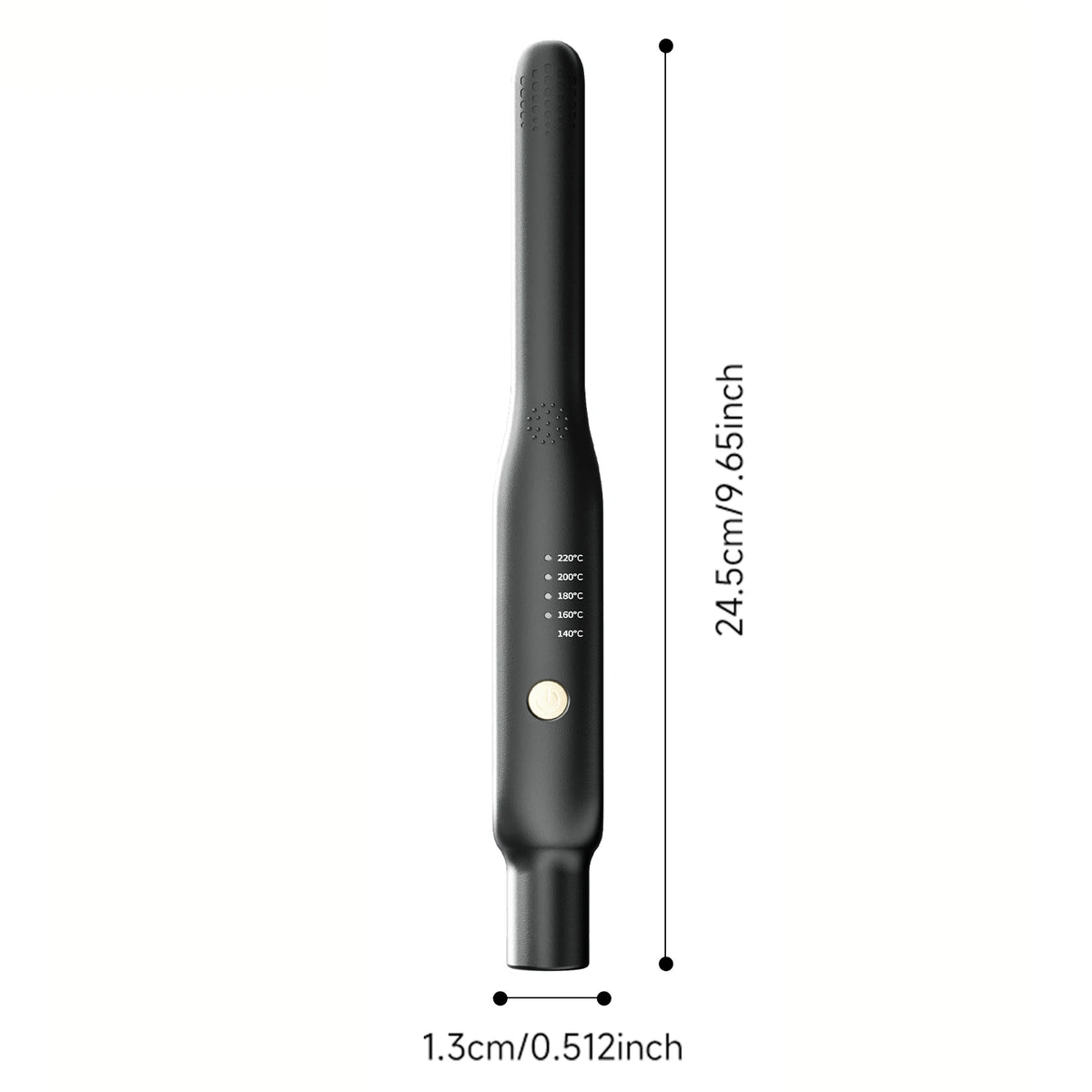 Professioneller Herren-Haarglätter 2-in-1 Glätten und Locken 13mm Schmales Glättblech Schnelle Aufheizung Negative Ionen 72H Haltbarkeit Tragbar