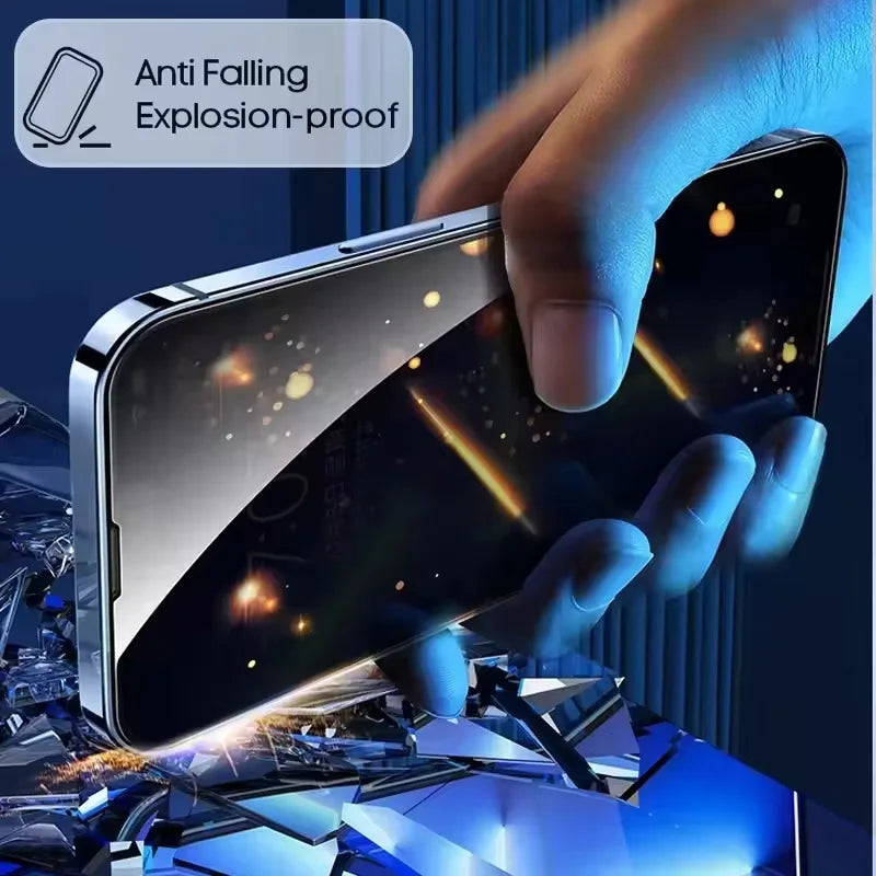 1-5 Stück Anti-Spionage Panzerglas für iPhone 17 15 13 14 11 12 16 18 Pro Max 16e 17e X XS Max XR Sichtschutz-Displayschutzglas