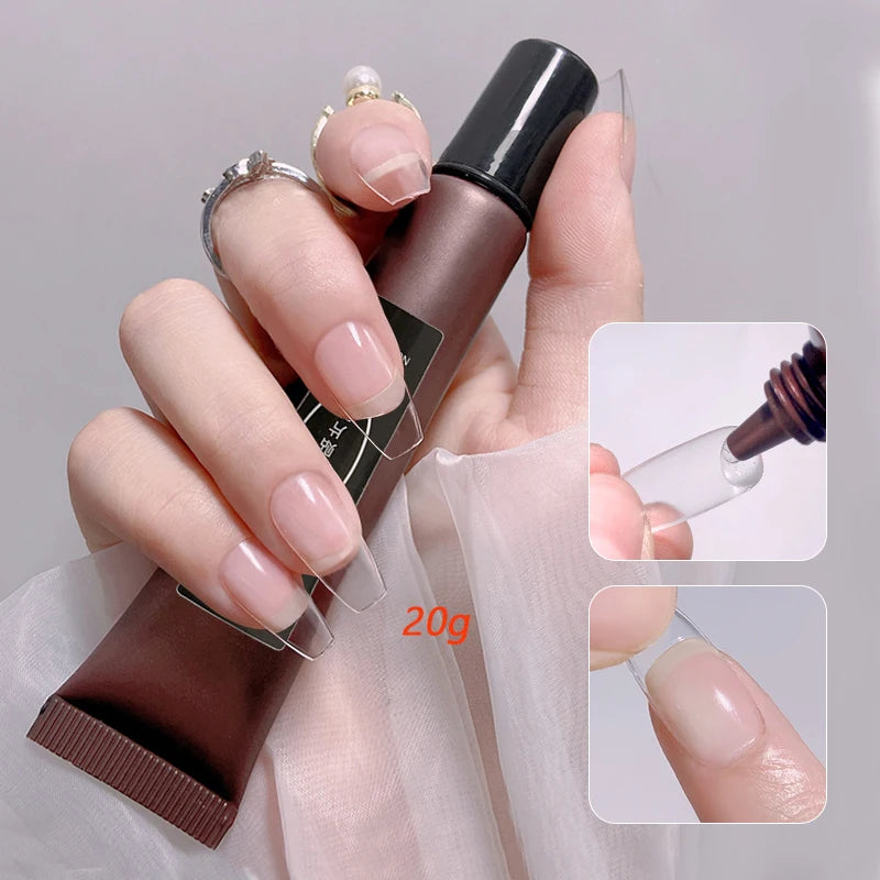 30 g Nagelkleber für Acrylspitzen/Press On Nails Kleber Super Bond Gel Nail Art Kleber Langlebiger Kleber Falsche Nägel Verlängerung