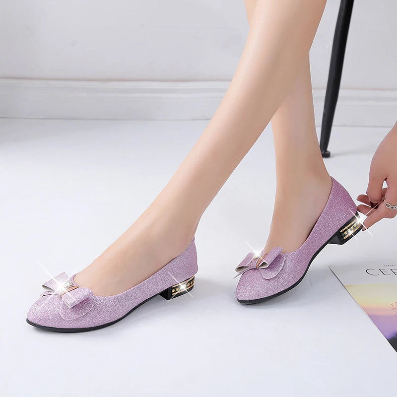 Frühling Herbst Neue Sexy/Elegante Mittelhohe Damenschuhe Modische Bestseller Spitze Bequeme Schleife Freizeitschuhe für Damen