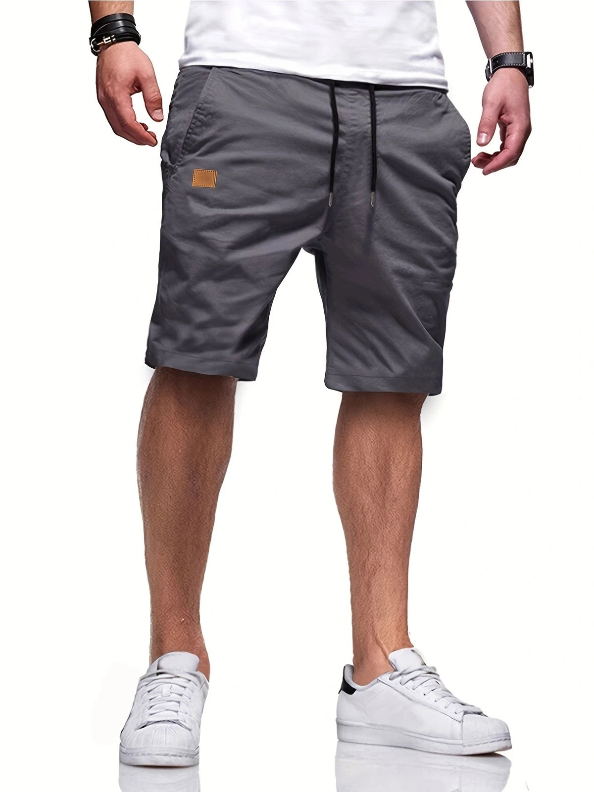 Neue Sommer-Herren-Freizeitshorts, Bermuda-Shorts, Fitness-Jogging-Shorts, Vintage-Cargoshorts mit elastischer Taille