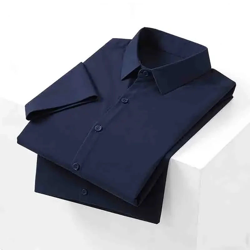 Herren Soft-Touch Schwarzes Kurzarm-Hemd Hautfreundliches Lässiges Alltags-T-Shirt