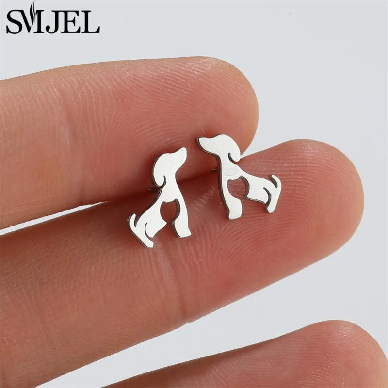 Edelstahl Schwalbe Kleiner Ohrring Mehrere Kleiner Vogel Schmuck Frauen Taube Flamingo Papagei Zweig Kolibri Kranich Ohrstecker