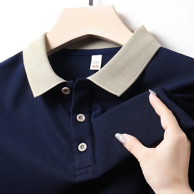 Herren Einfarbig Casual Fashion Kurzarm POLO Shirt Sommer Bequemes Top