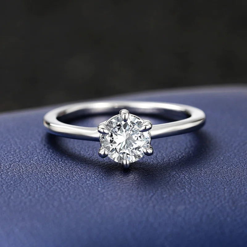 Huitan 5/6,5 mm Zirkonia-Ringe, schlicht und elegant, Damen-Accessoires für Verlobung, Hochzeit, heißer Verkauf, Statement-Schmuck