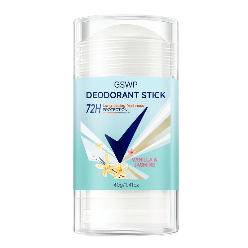 GSWP Vanille & Jasmin Deodorant Stick, 72-Stunden Langanhaltende Frische, Geeignet für den Ganzen Körper. 40g/80g