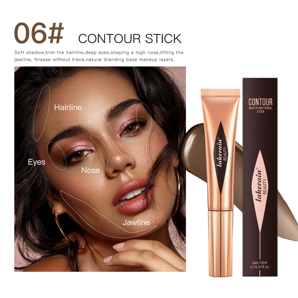 Beauty Blush Wand Easy Liquid Blush Gesichtsrouge Natürliche Creme Wangentönung Erhellen Sie die Augen Highlight Contour Stick Schwammkopf