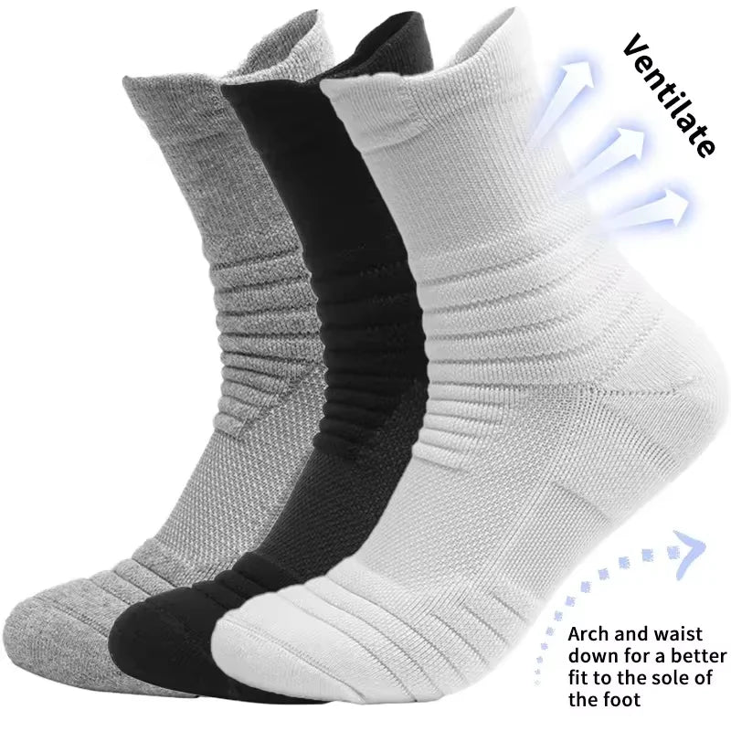 10/6/5/3/1 Paar feuchtigkeitsableitende Sportsocken mit dicker Sohle und gepolsterter Hose, perfekt für Laufen und Profisport