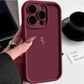 Für iPhone 17 16 Hüllen iPhone 15 Pro Max A Minimalist Rose Weinrot Handyhülle für iPhone Air 14 13 12 11 XS XR X 7 8 Plus Cover