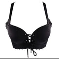 Sexy, verdicktes Push-up-BH-Set für Damen, kabelloser Komfort-BH mit verstellbarem Kordelzug, gepolsterte Bralette, schöner Rücken, elegante Dessous