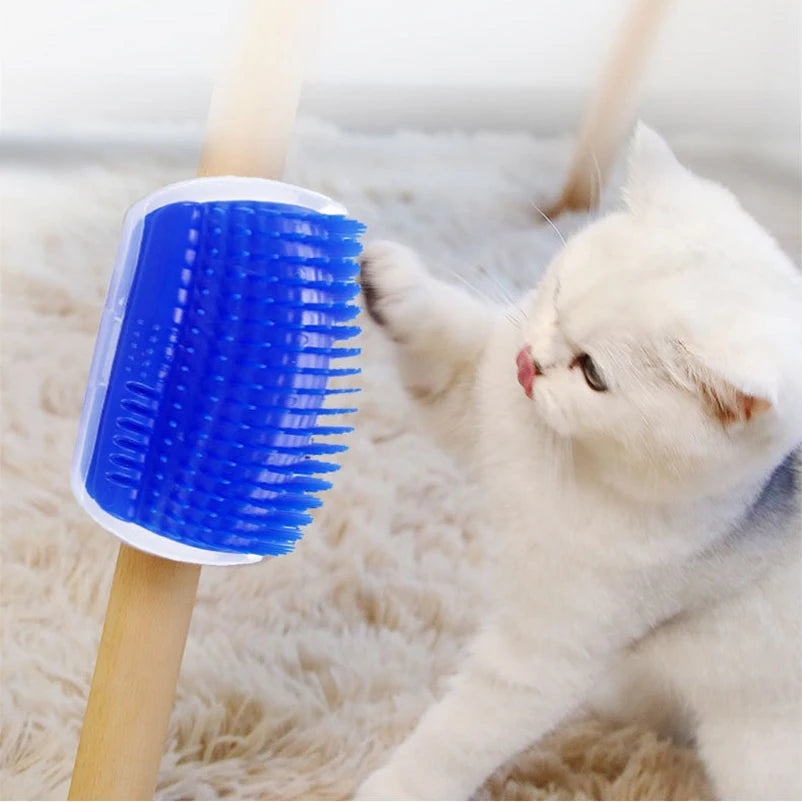 Neuer Katzen-Eckbürsten-Massager, Kratzbürste für Katzen, Katzenbürste, Massage-Eckbürste, Haustierzubehör