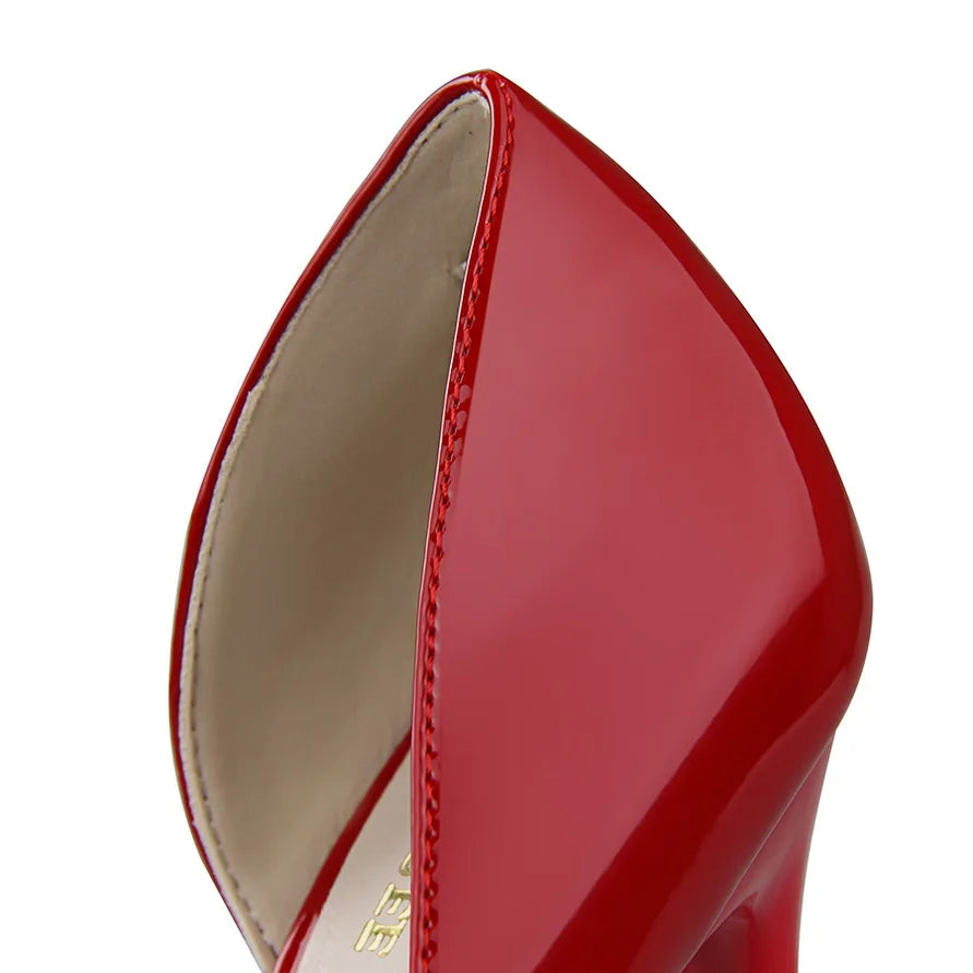 Frauen 7,5 cm 10,5 cm High Heels gelbe Pumps Büro sexy Stiletto Hochzeit Braut Scarpins kurze Absätze Dame sexy hohle Party Schuhe