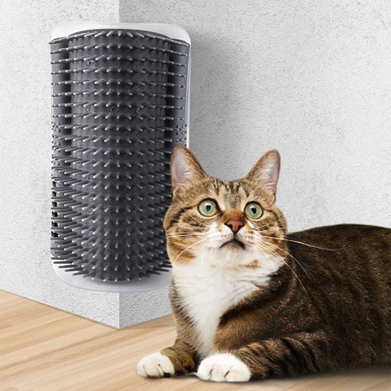 Neuer Katzen-Eckbürsten-Massager, Kratzbürste für Katzen, Katzenbürste, Massage-Eckbürste, Haustierzubehör