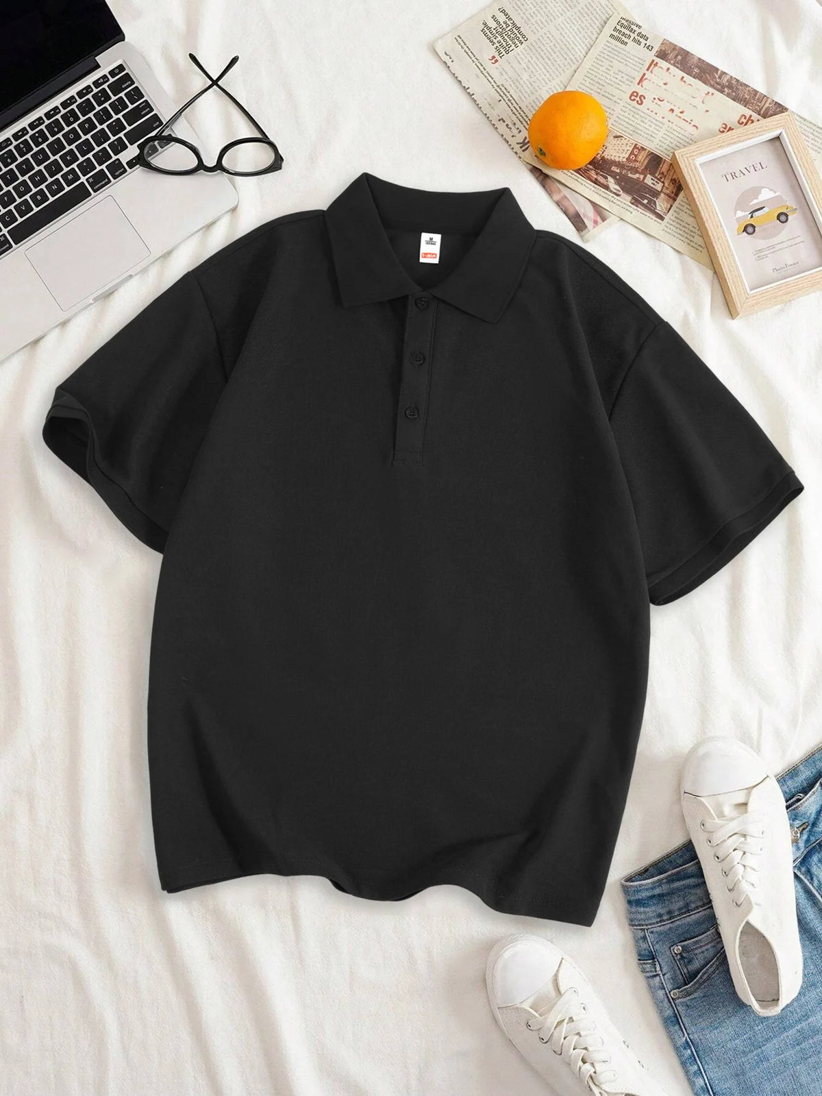 Frauen Einfarbig Polo-Shirt Sommer Casual Kühles Gefühl Antibakterielle Tops Atmungsaktive Kurzen ärmeln Revers Slim Fit 2025, Kleidung