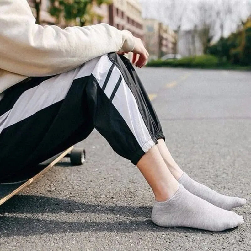 5 Paar Herren Socken Boot schwarz Business einfarbig atmungsaktiv bequem hohe Qualität Knöchel