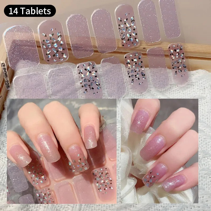 16 Tipps weinrote Nagelaufkleber, langlebig, einfarbig, volle Nagelfolien, selbstklebender Slider, Nagelkunst, DIY-Aufkleber, Maniküre-Dekor