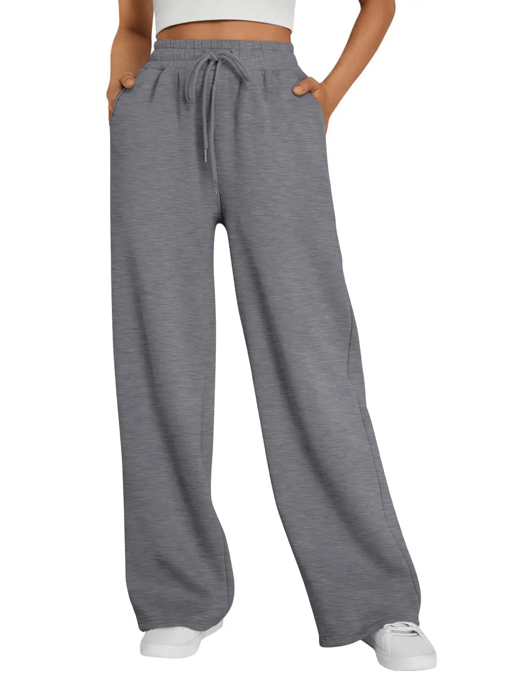 2026 Neue Harajuku Weite Jogginghose für Damen Streetwear Baggy Oversize Graue Sporthose mit Kordelzug Lässige Jogger-Hose