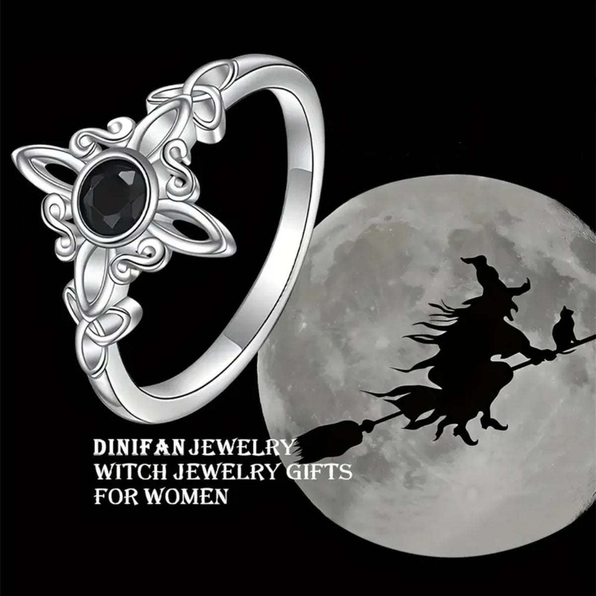 925 Sterling Silber Magic Knot Schwarz Zirkon Schöne Ringe Für Frauen, Verlobung, Hochzeit Weibliche Vintage Luxus Schmuck Zubehör