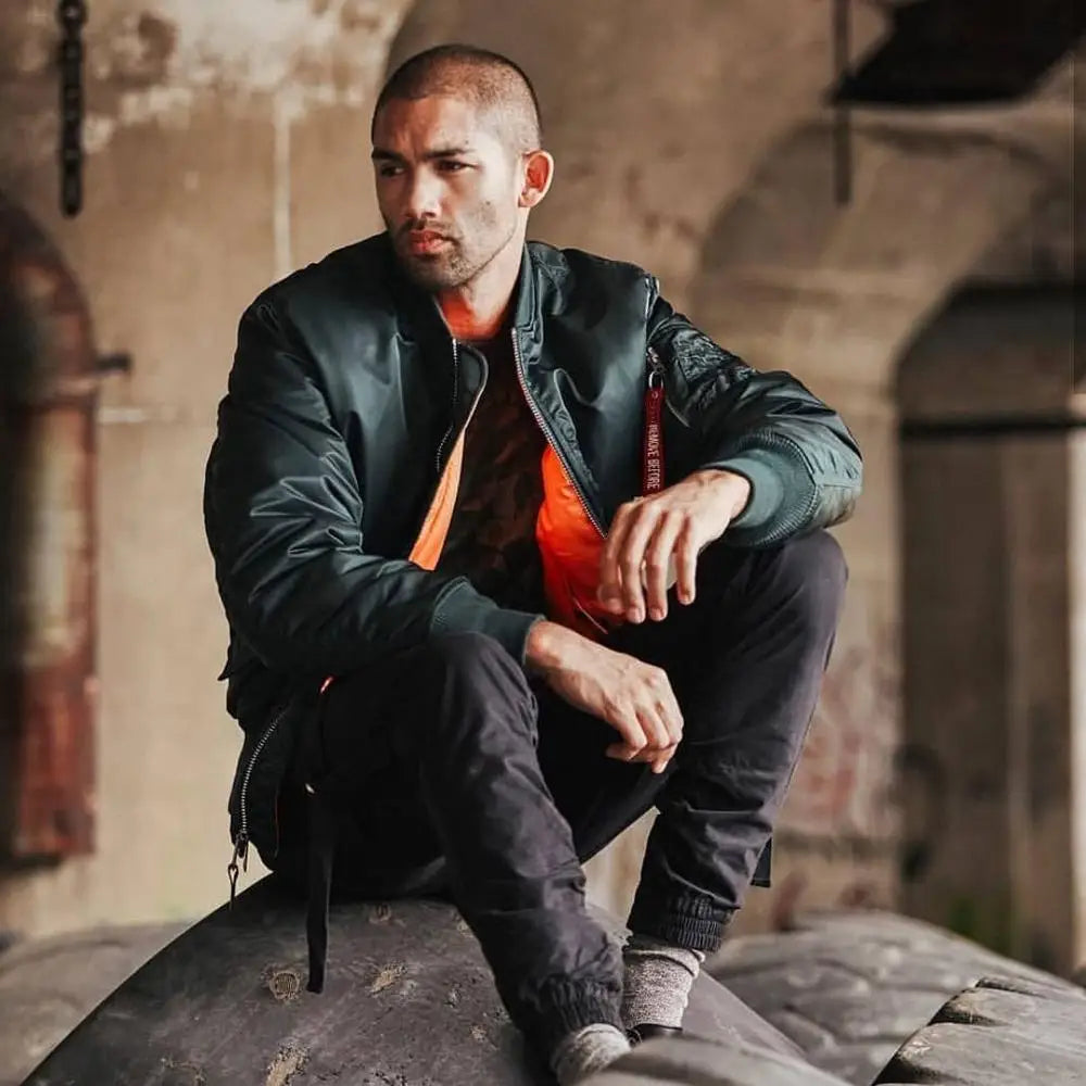 2024 Vintage Doppelseite Winter jacke Männer Mantel Blase Parka Puffer warmer Bomber geste ppte Pilot ma-1 us Luftwaffe Militär armee