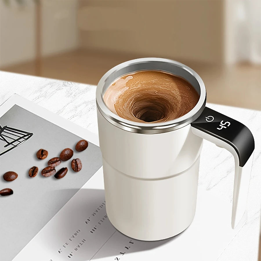 Automatischer Mischbecher Wiederaufladbarer Tragbarer Kaffee-Elektromixer aus Edelstahl